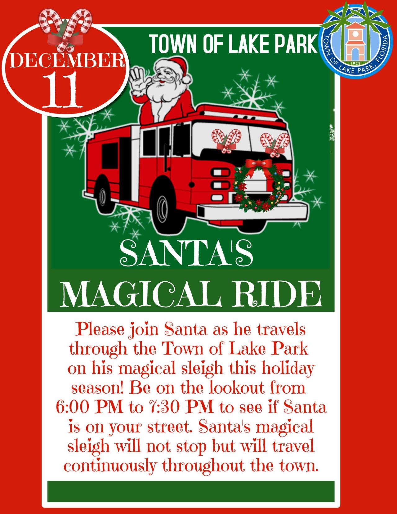 2021 Santa's Magical Ride Flyer