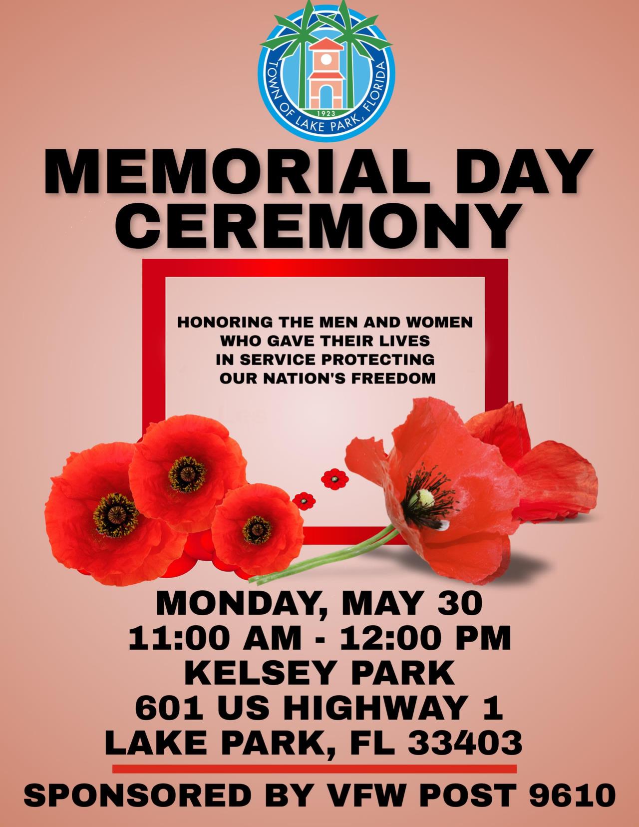 Memorial Day Ceremony Flyer_