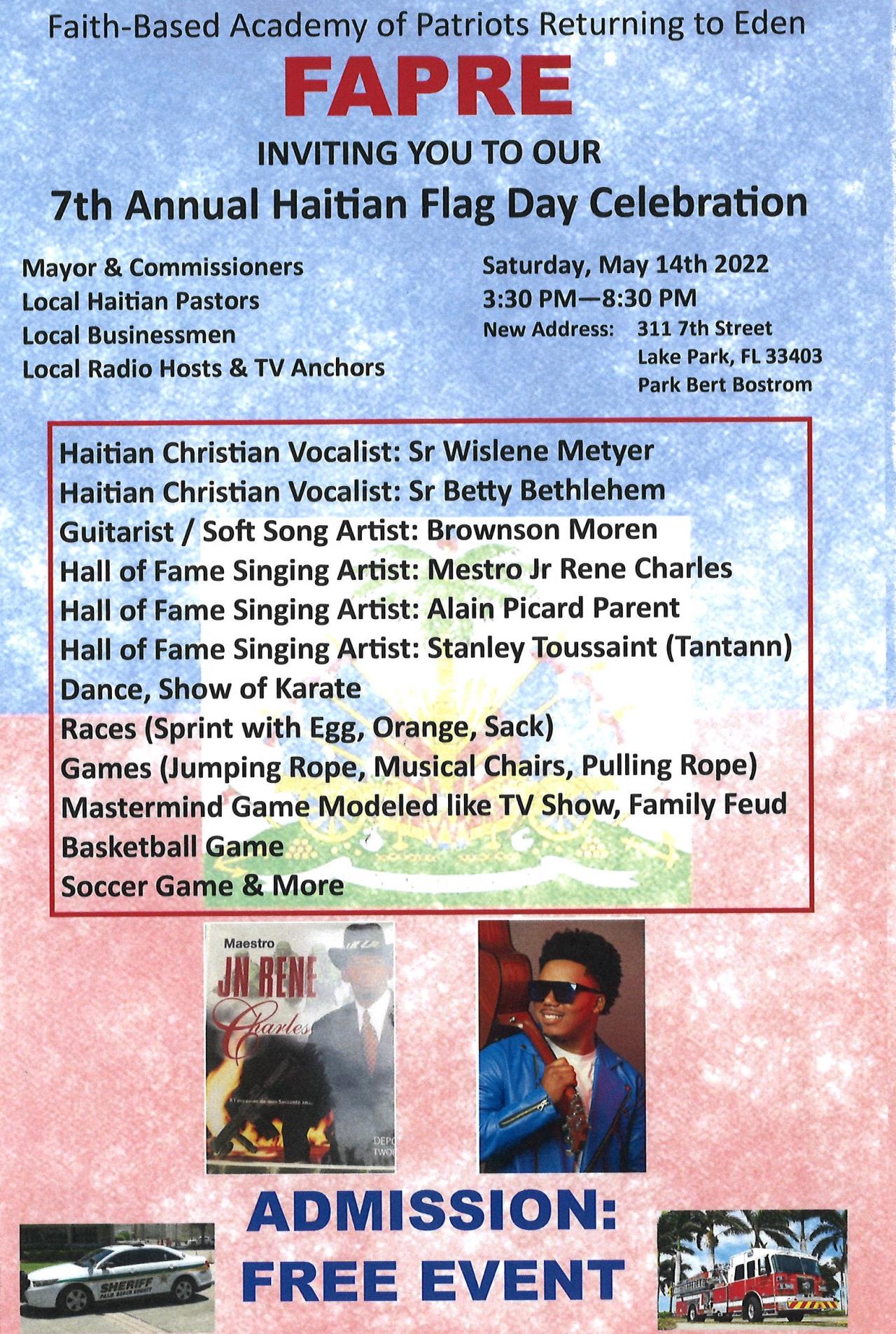 Haitian Flag Day Celebration Flyer