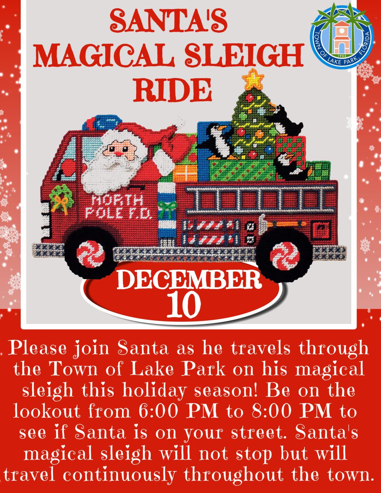 2022 Santas Magical Sleigh Ride Flyer