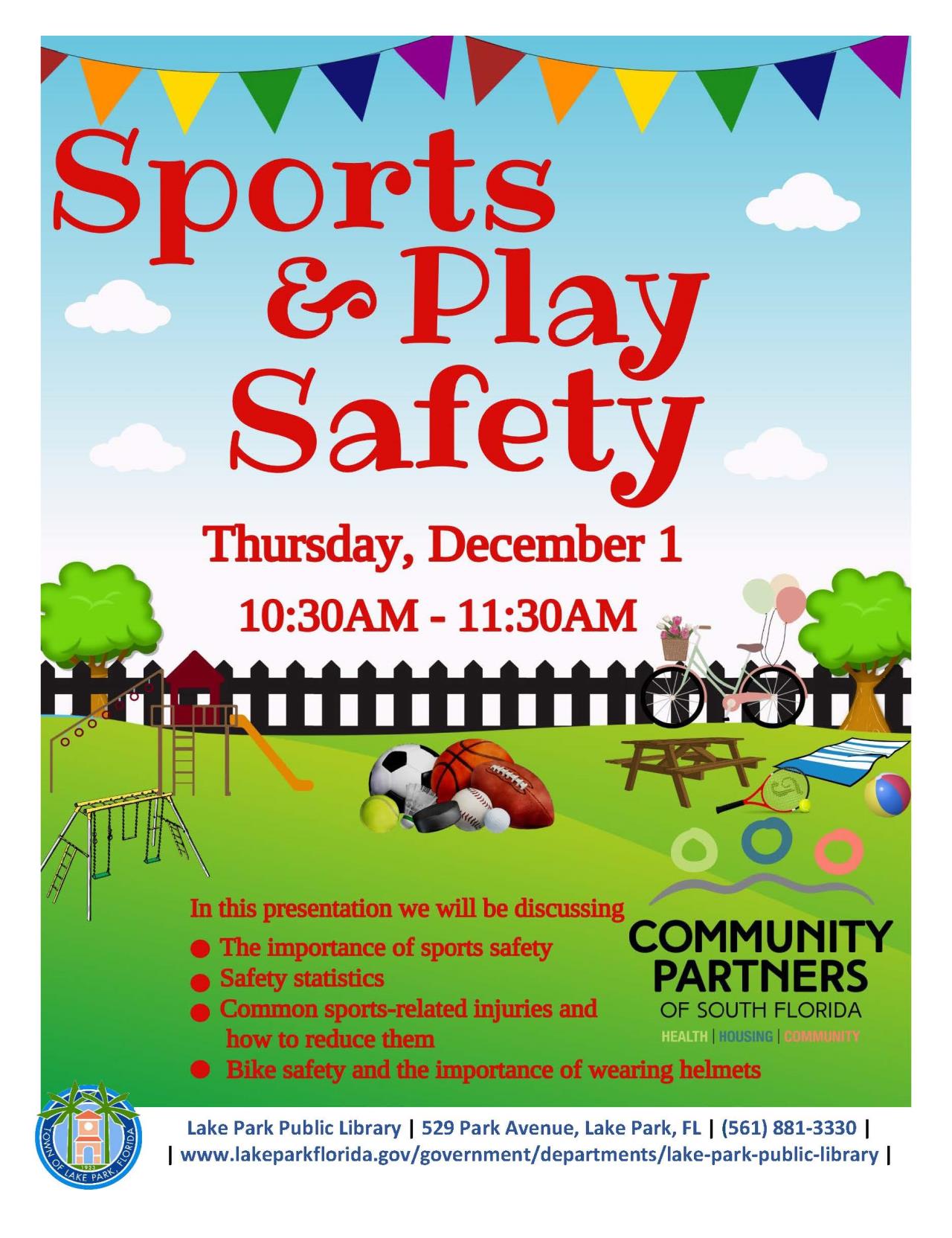 Sports  Play Safety DECEMBER