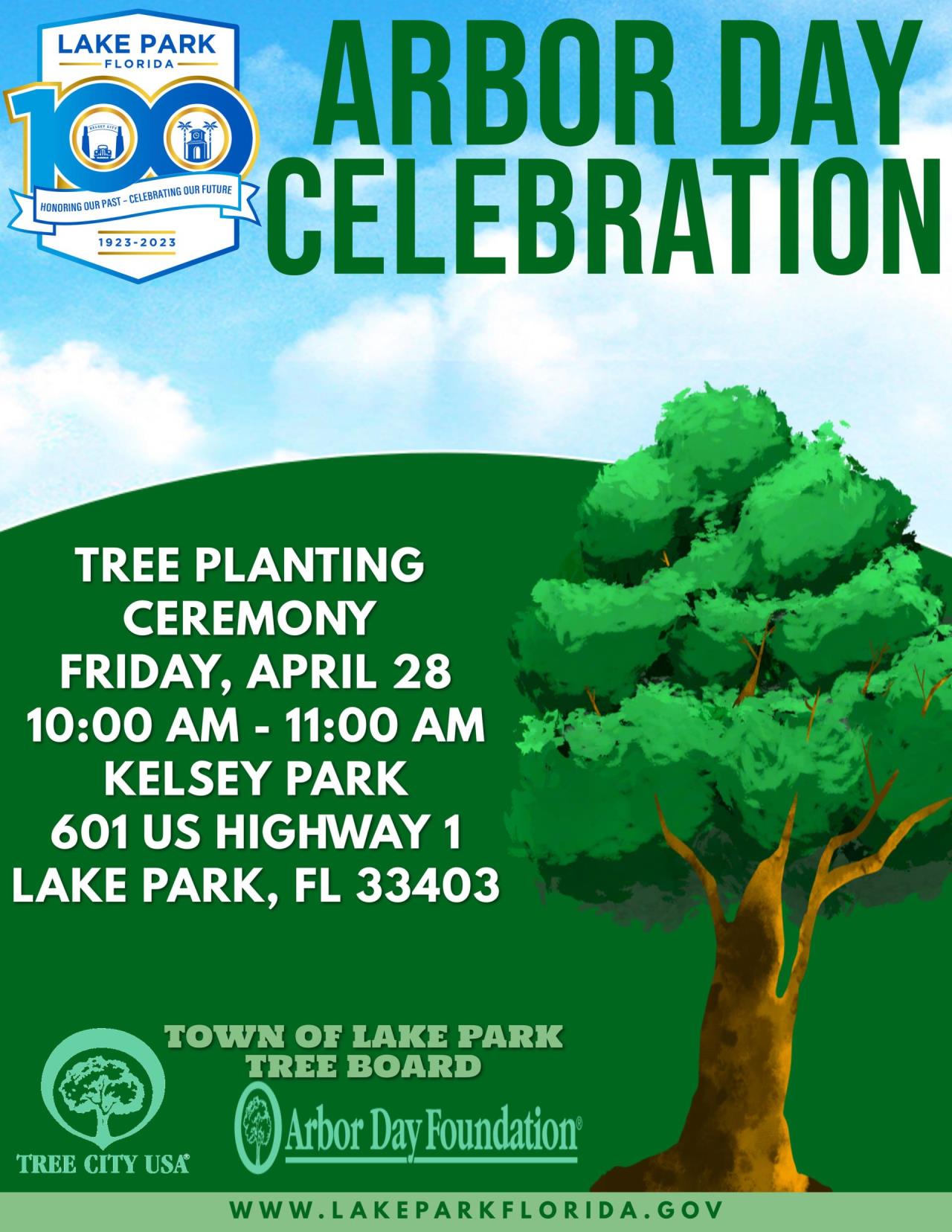 2023 Arbor Day Ceremony Flyer