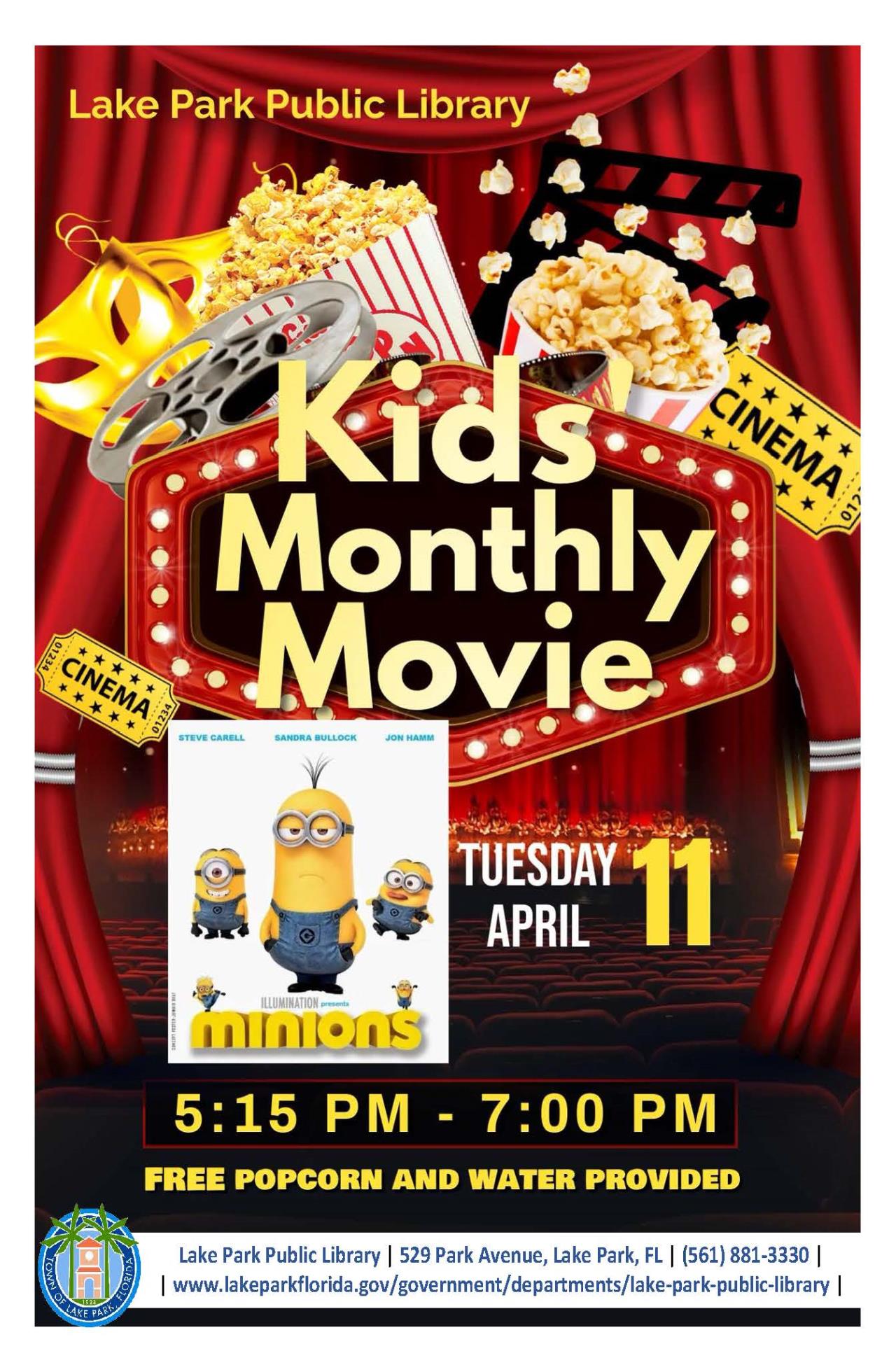 April Kid's Monthly Movie April 11