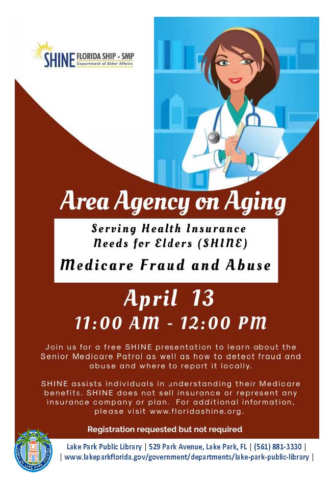 April SHINE Medicare Fraud and Abuse April 13