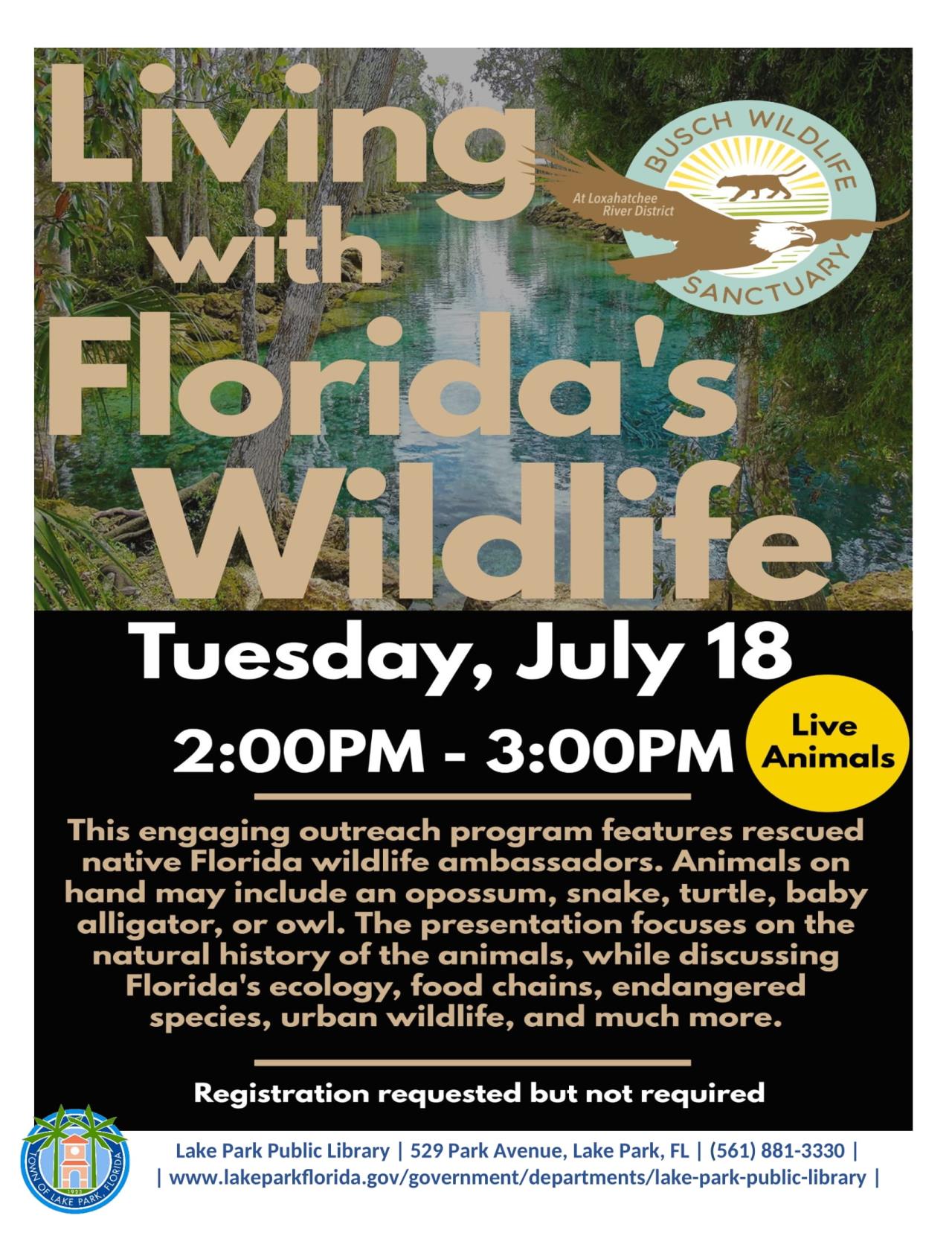 July Busch Wildlife Living with Florida's Wildlife 6.29.23-1