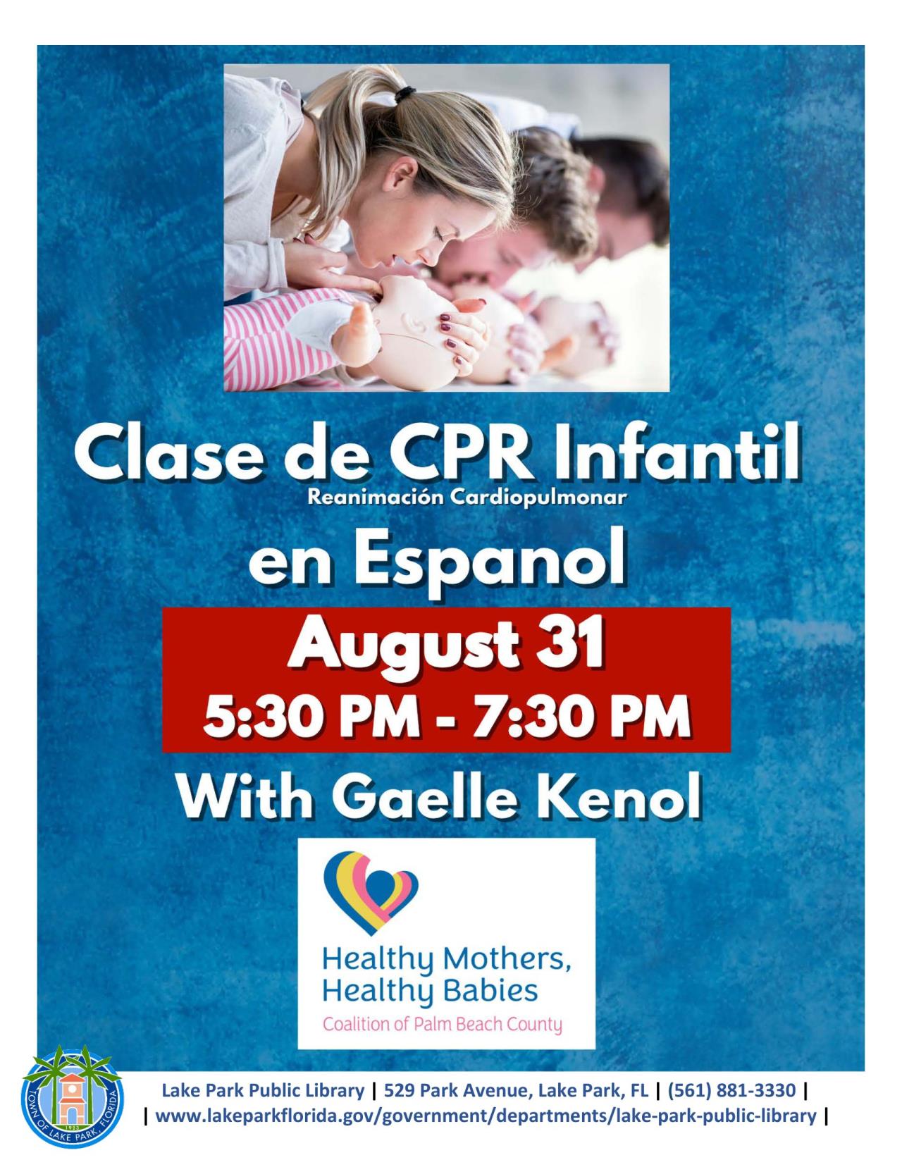 August Healthy Mothers Healthy Babies Infant CPR in Spanish