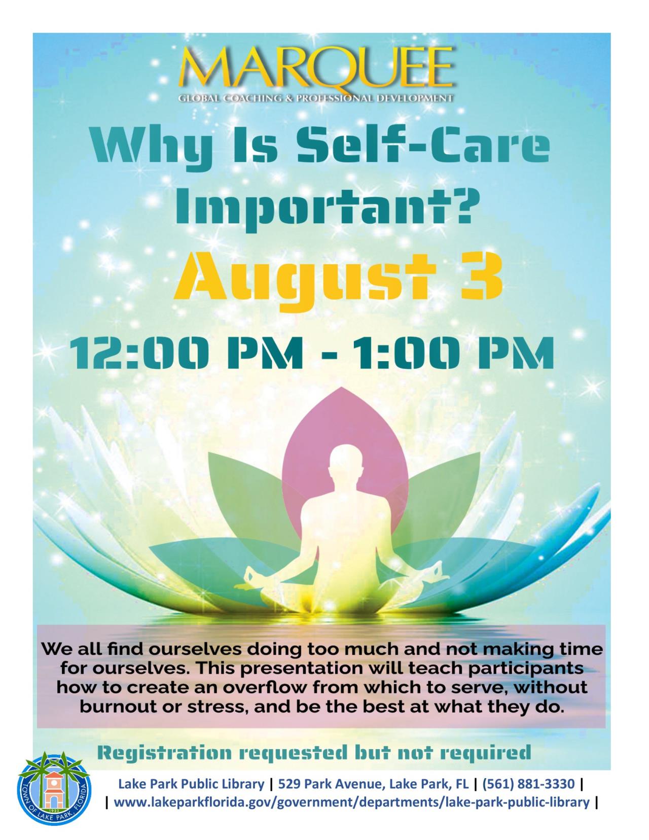 Marquee Global Coaching & Professional Development Why is Self-Care Important 2