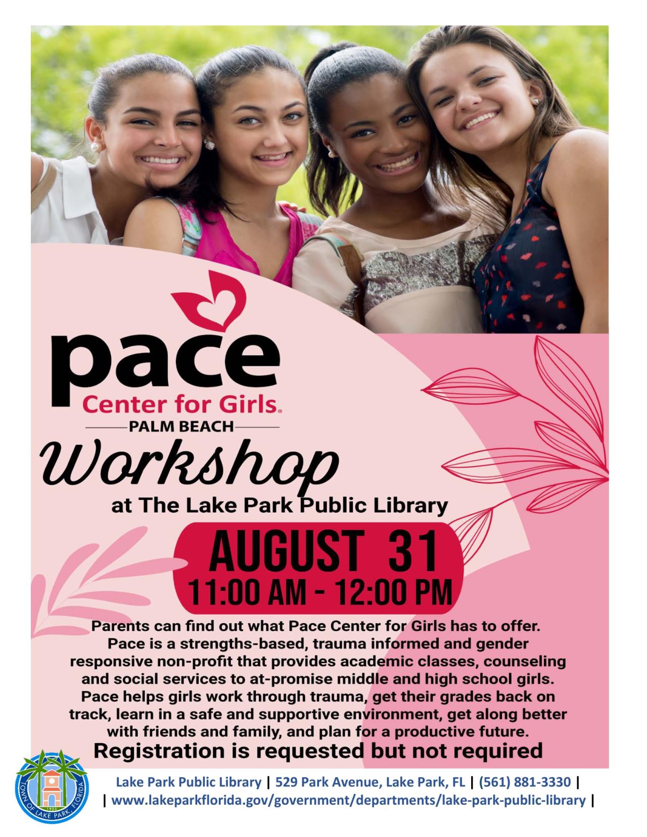 Pace Center for Girls Workshop August 2