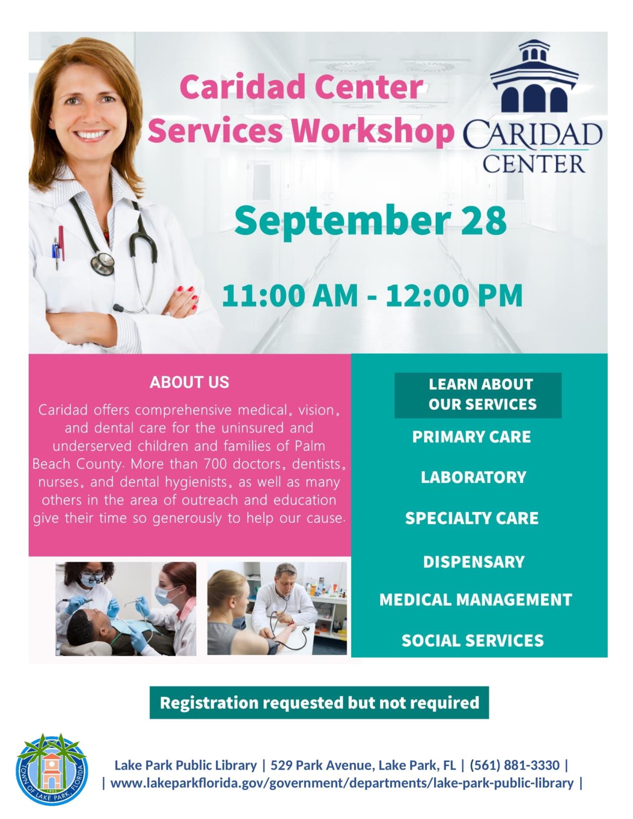 September Caridad Center Services Workshop 8.8-1