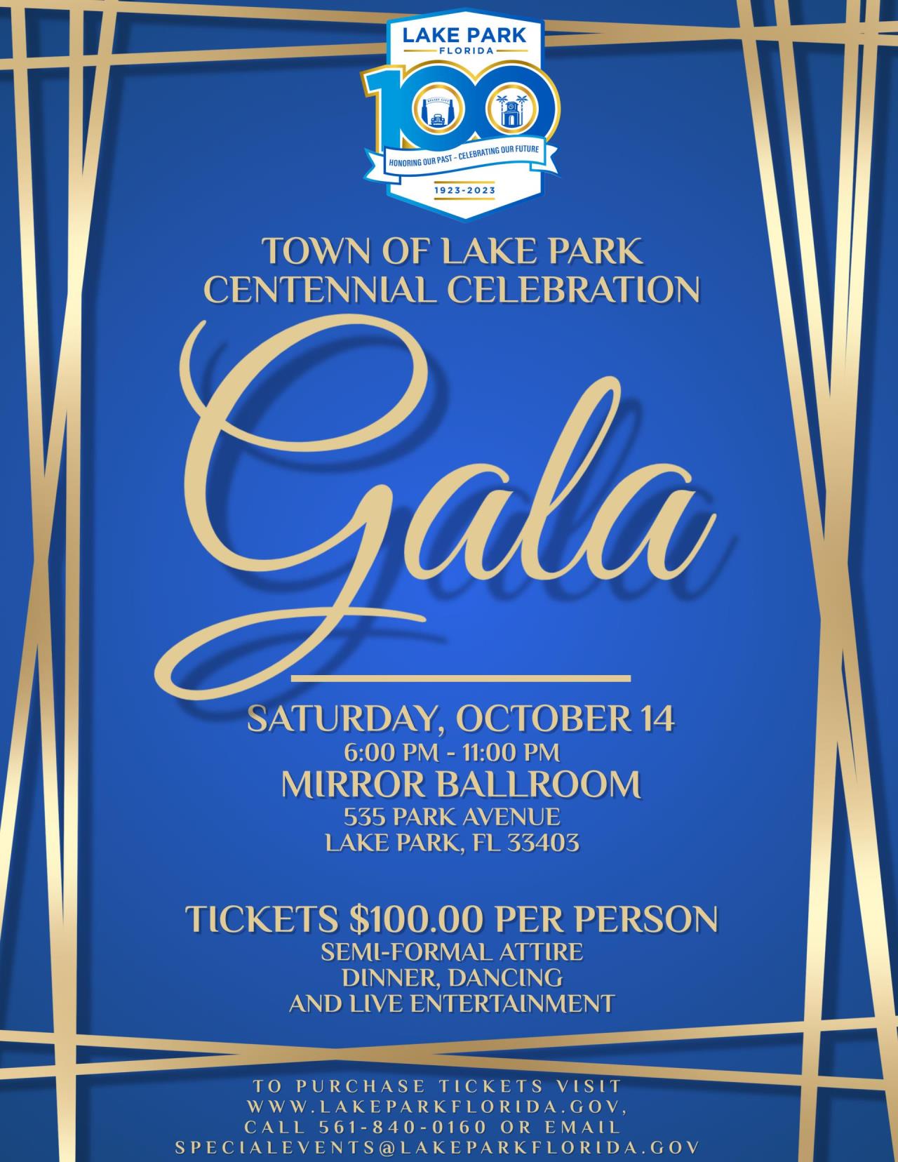 Centennial Gala Invitation