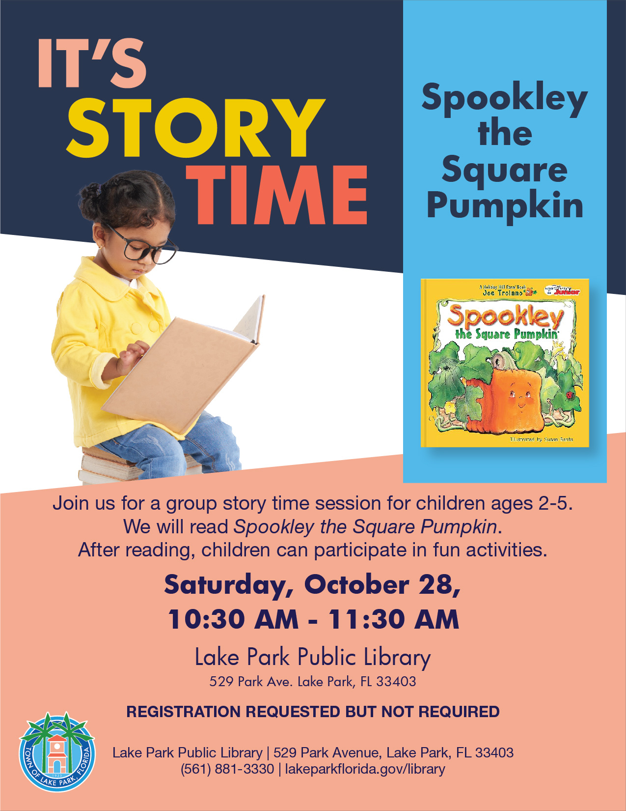 Story Time and Activity Sat October 28 2023-01