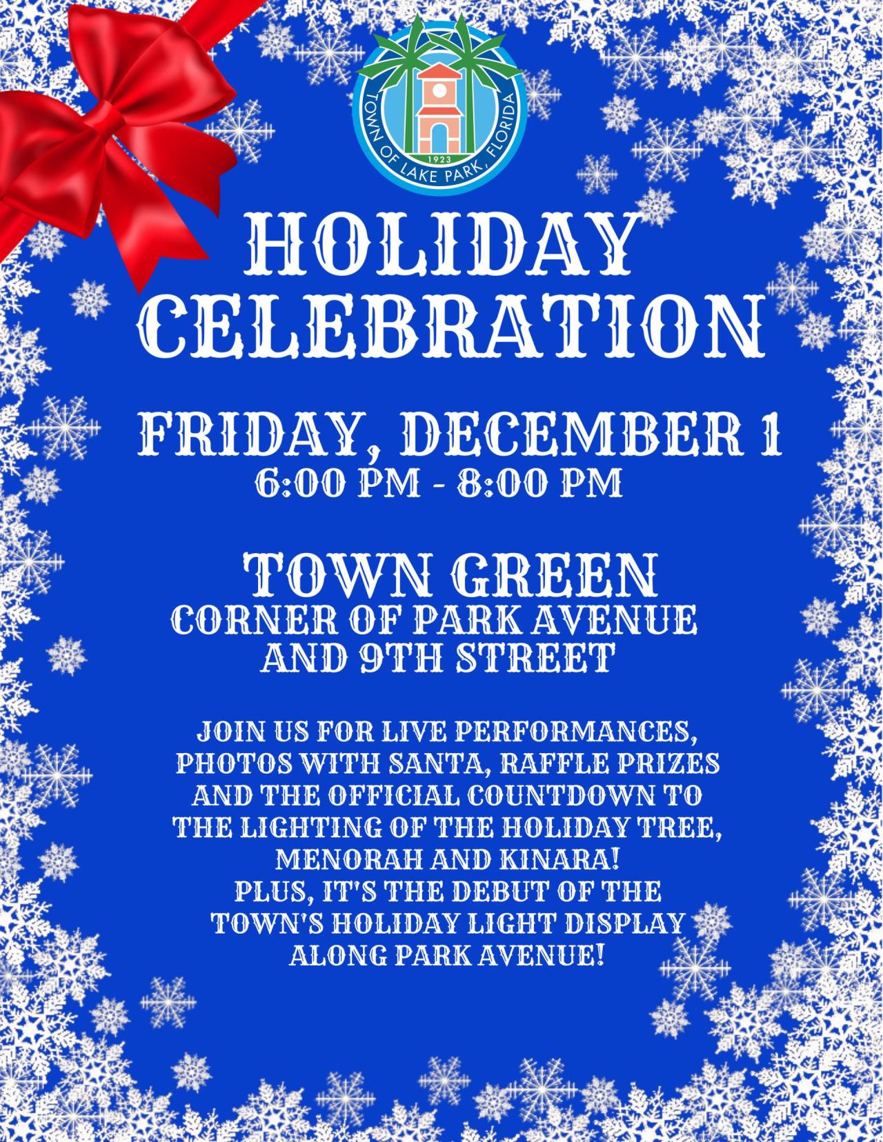 2023 Holiday Celebration Flyer