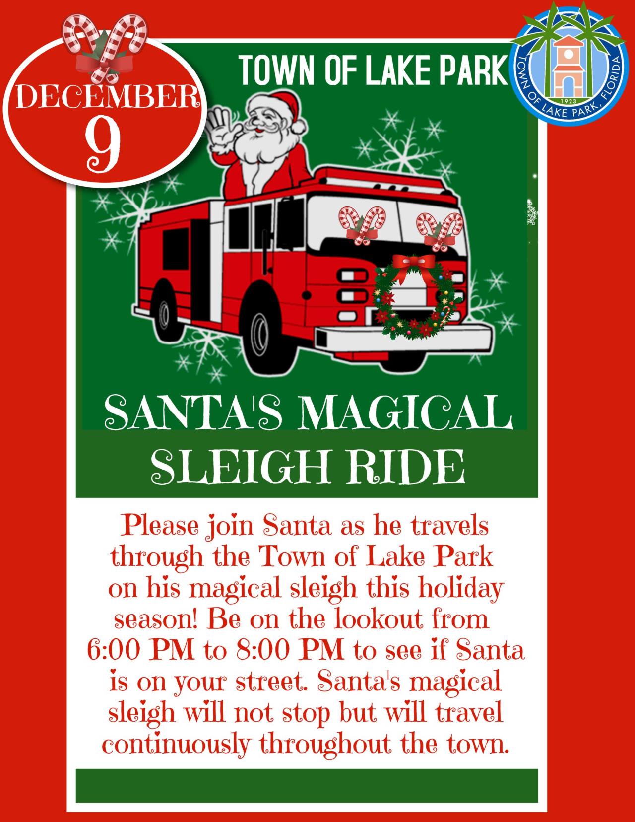 2023 Santas Magical Sleigh Ride Flyer