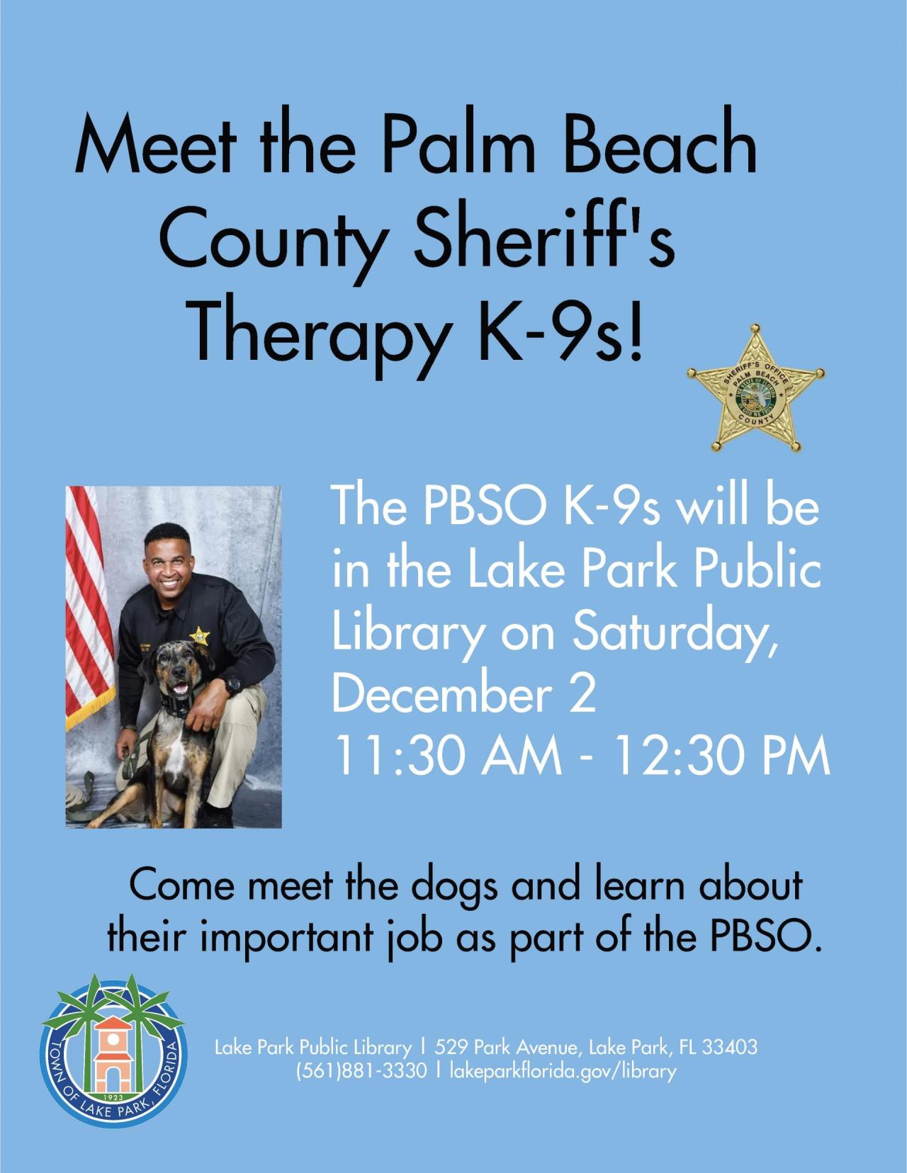 PBSO therapy dogs redeux