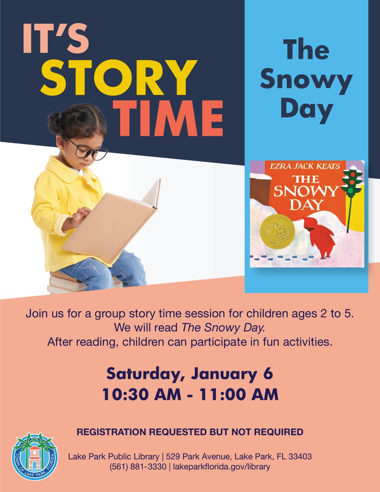 Story Time and Activity Sat January 6 copy