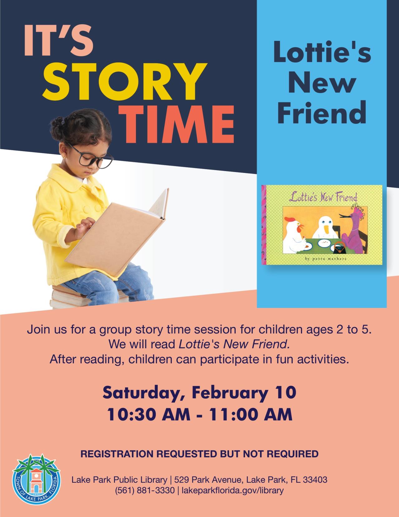 Story Time and Activity Sat February 10