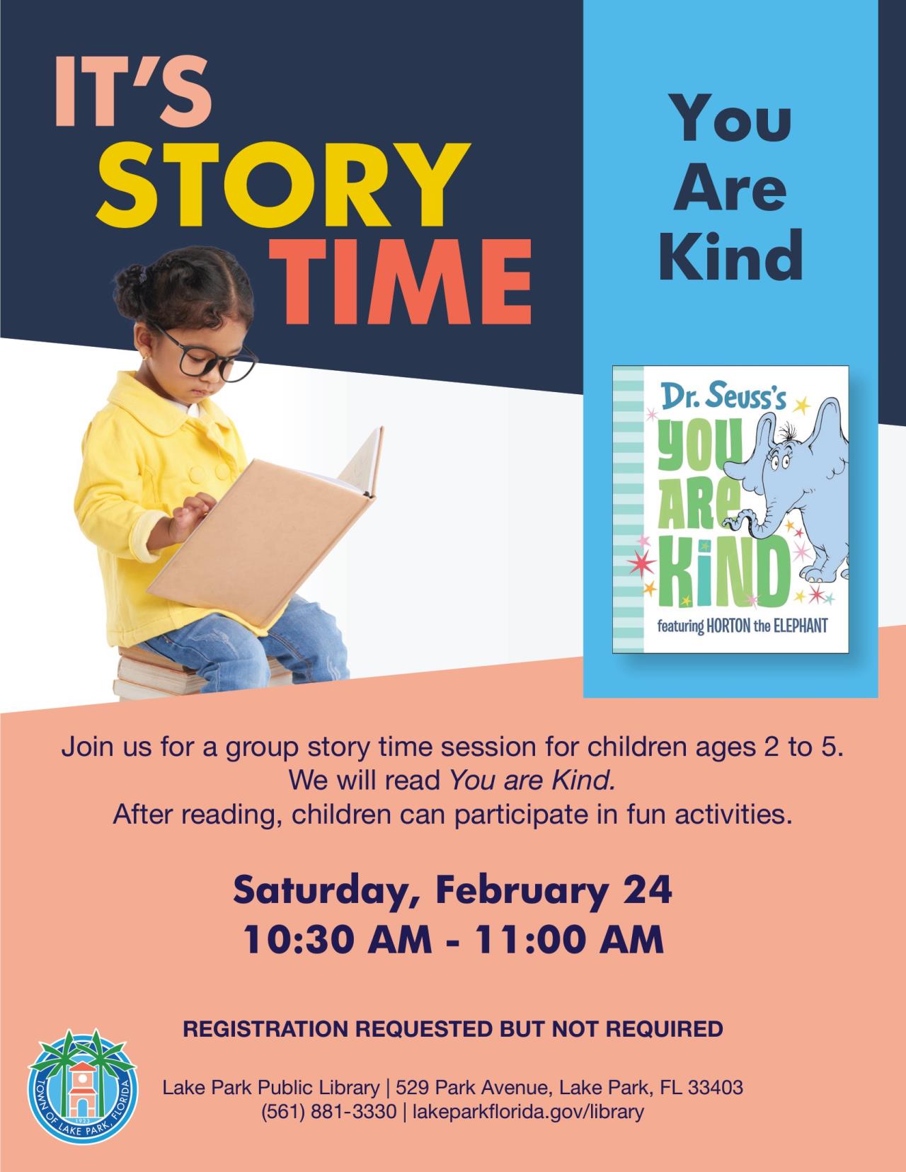 Story Time and Activity Sat February 24