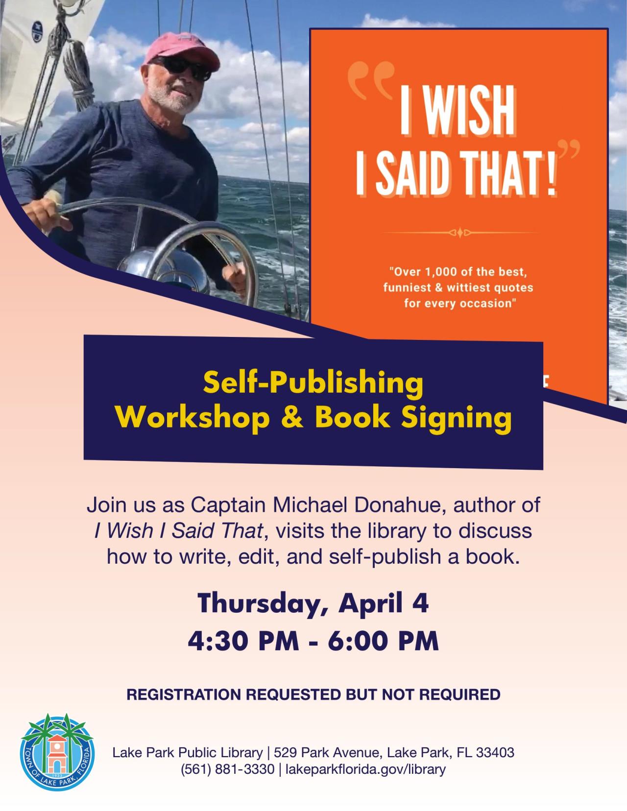 SelfPublishing Workshop and Book Signing