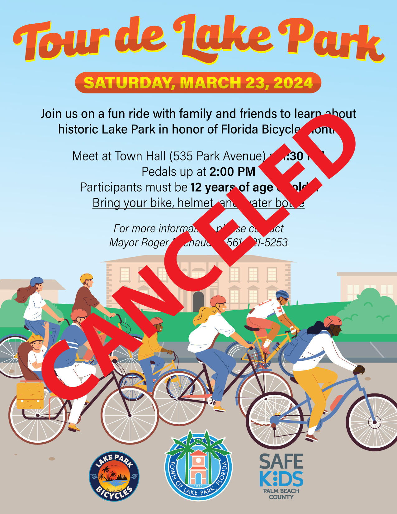 Tour de Lake Park Poster_CANCELED