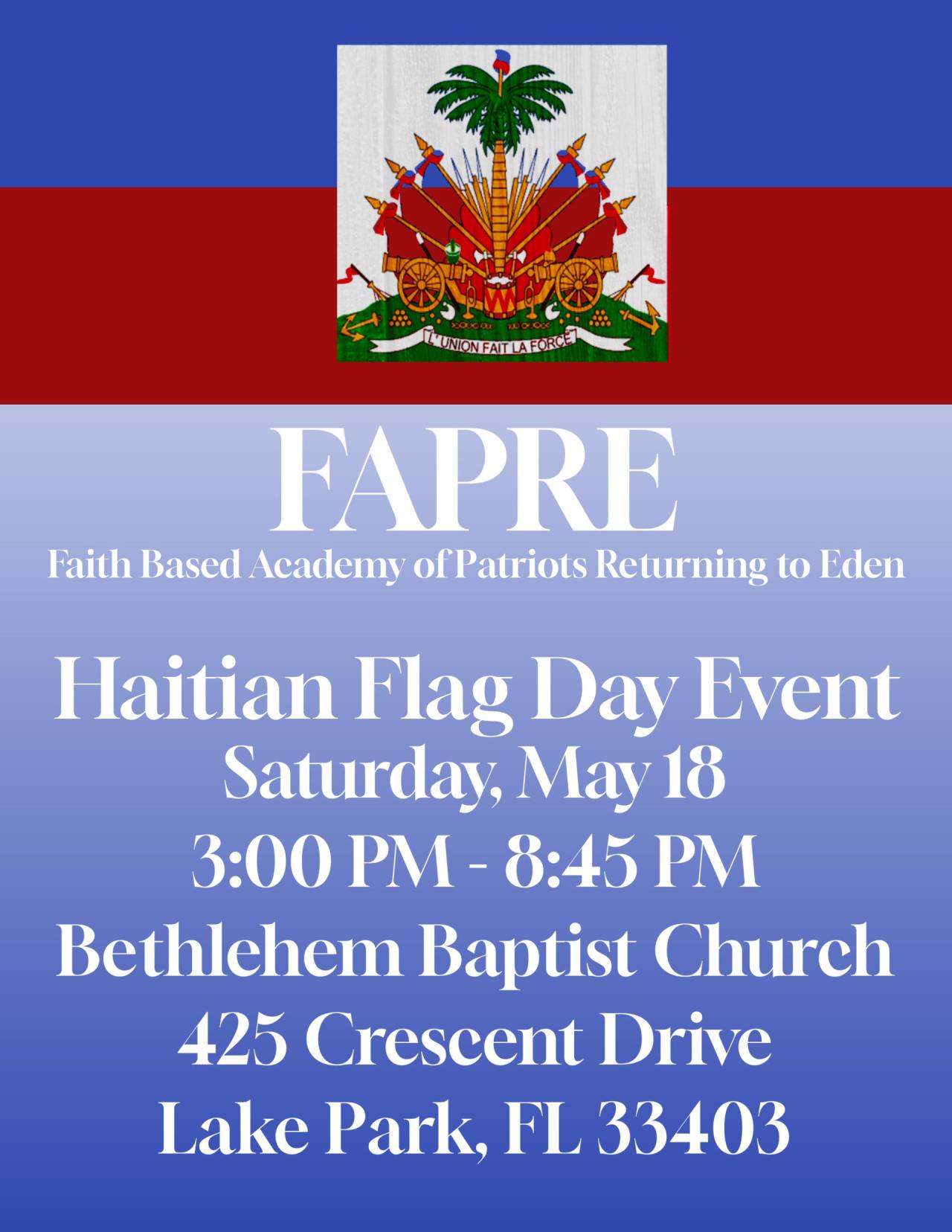 2024 Haitian Flag Day Event