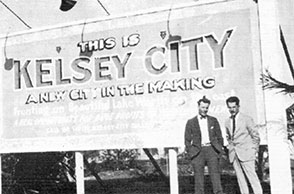 This is Kelsey City sign