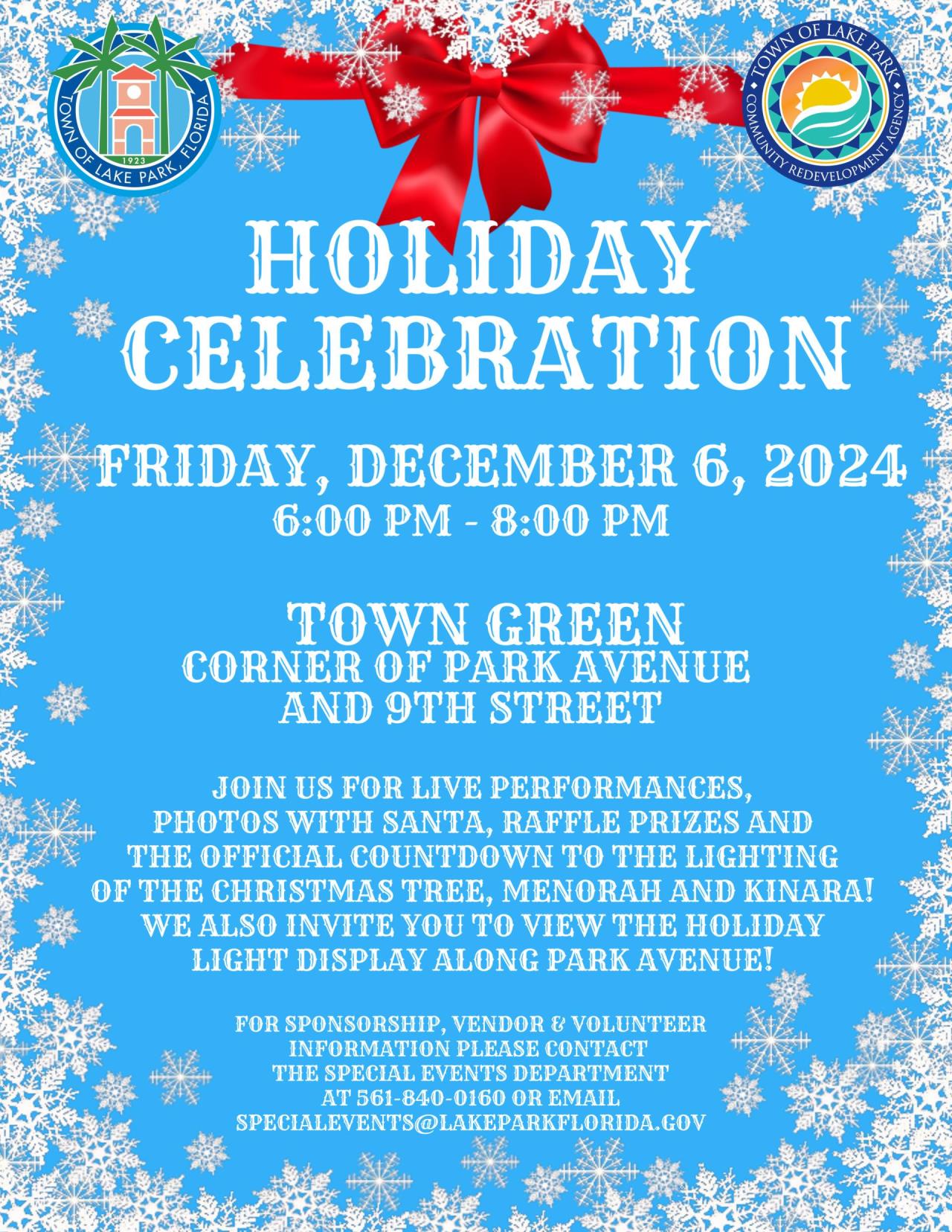 2024 Holiday Celebration Flyer