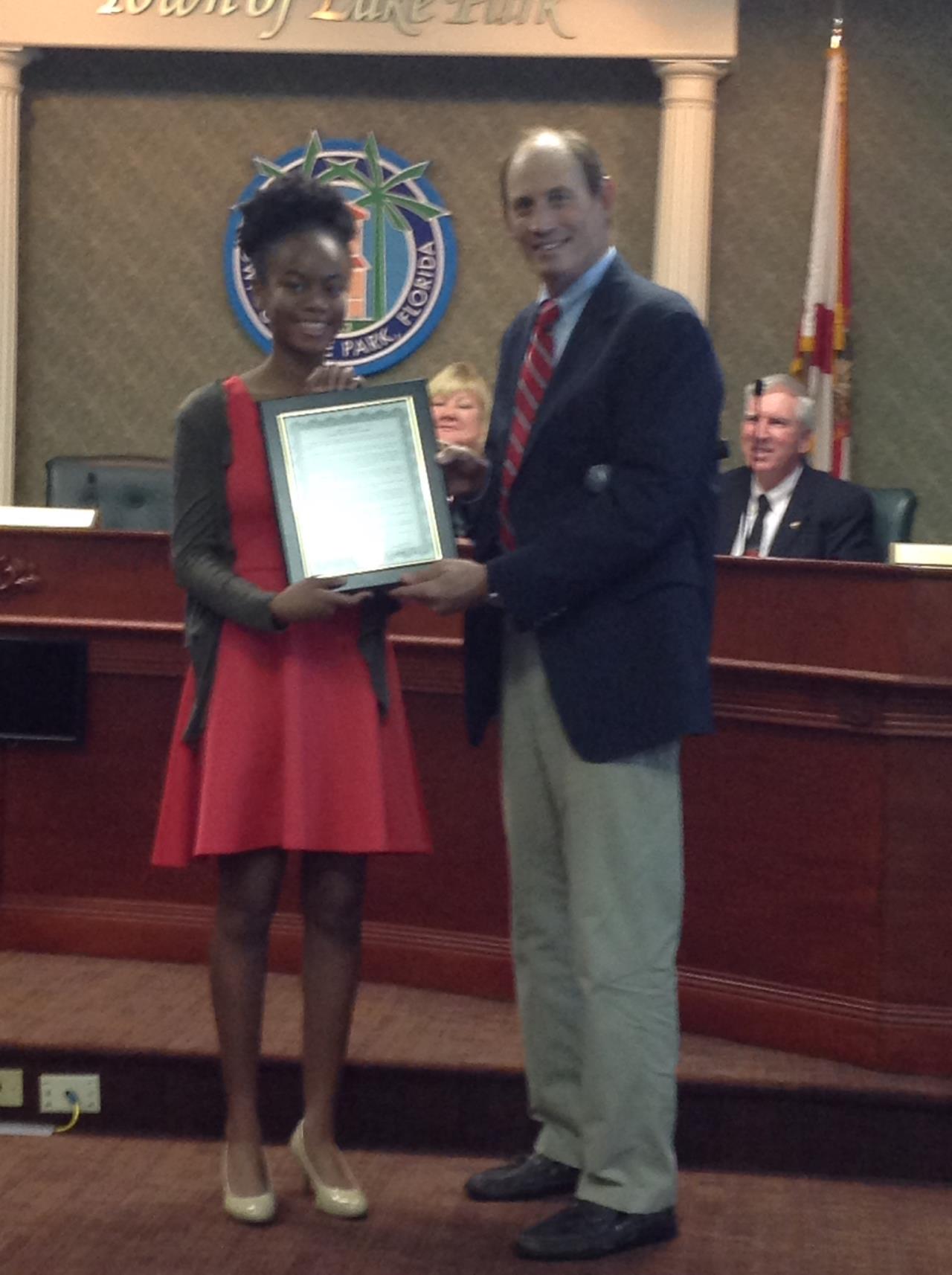 Proclamation Recognizing Alyssia S. Mikes