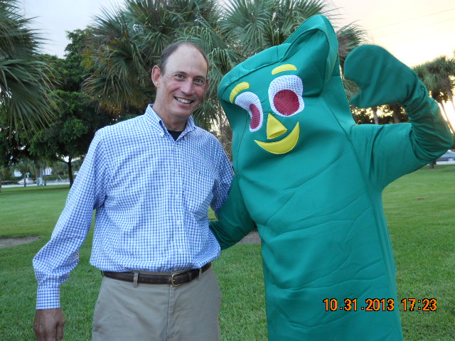 Mayor James DuBois and Gumby